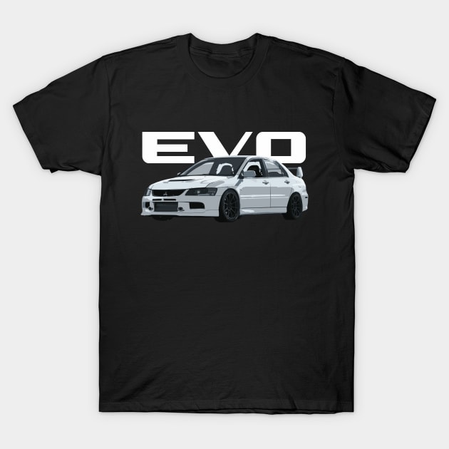 misubishi evo 9 T-Shirt by cowtown_cowboy